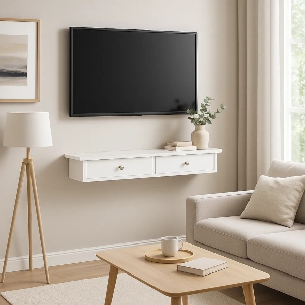 Полиця настінна Leobert Corner біла