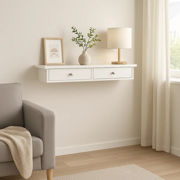 Полиця настінна Leobert Corner біла