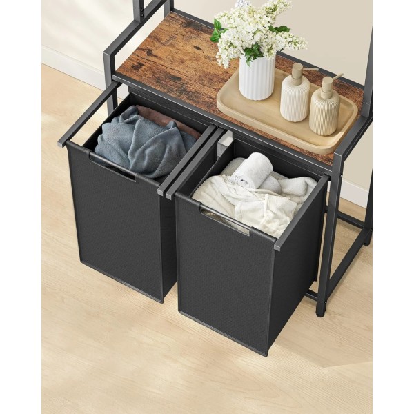 Кошик для білизни Leobert Moro 92л з вішалкою в стилі Loft