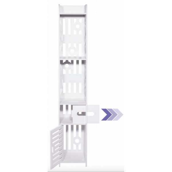 Пенал-шафа Leobert Cubic для ванни 120см підлогова