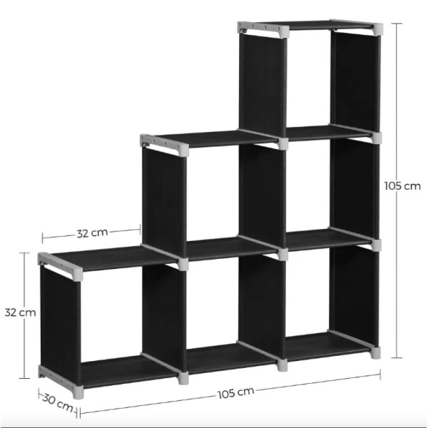 Модульний стелаж піраміда Leobert Oskar 6 відділень