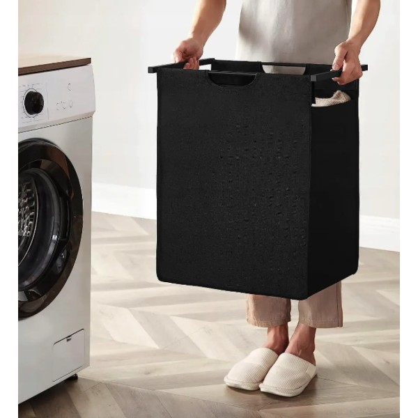 Кошик для білизни Leobert Napoli 65 л в стилі Loft чорний