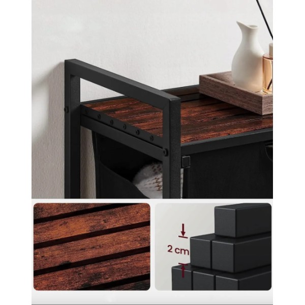 Кошик для білизни Leobert Napoli 65 л в стилі Loft чорний