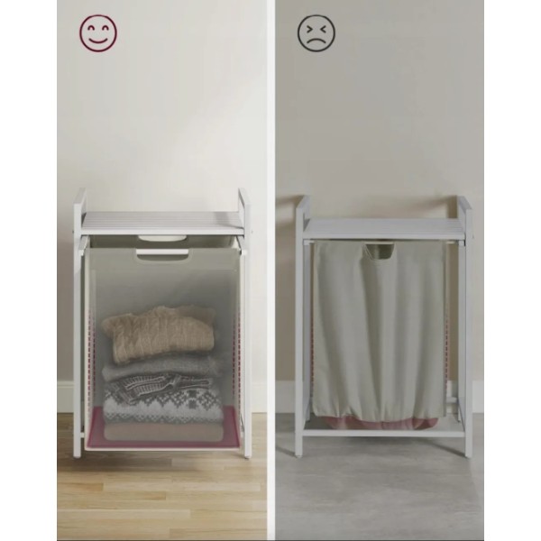 Кошик для білизни Leobert Napoli 65 л в стилі Loft білий