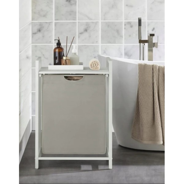 Кошик для білизни Leobert Napoli 65 л в стилі Loft білий