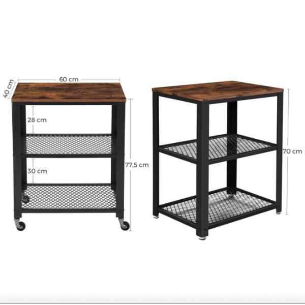 Стелаж Leobert Flash на колесах в стилі Loft