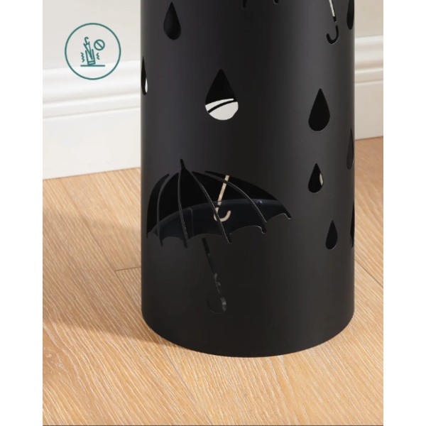 Підставка для парасольок Leobert Sakura кругла форма чорна