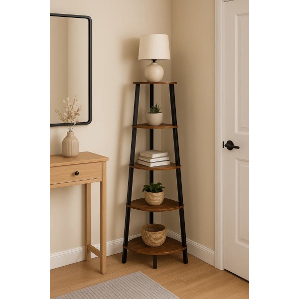 Етажерка Leobert Wooden New кутова в стилі Loft