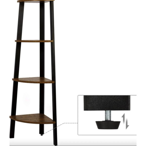 Етажерка Leobert Wooden кутова в стилі Loft
