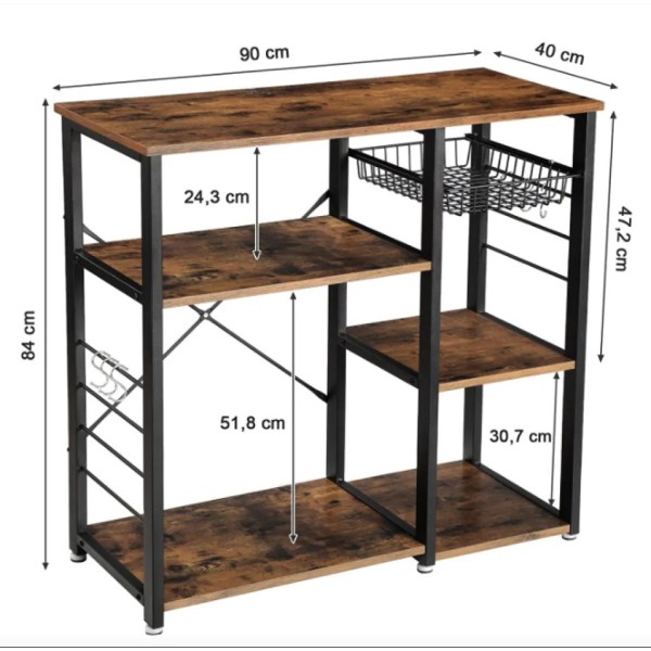 Стелаж Leobert Kasper - кухонний острів в стилі Loft