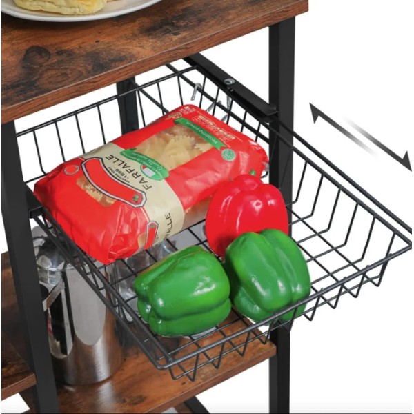 Стелаж кухонний Leobert Supretto з місцем для мікрохвильової печі в стилі Loft