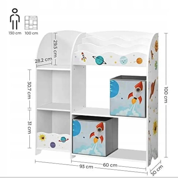 Стелаж-органайзер Leobert Dreamer + 2 ящика кубіка