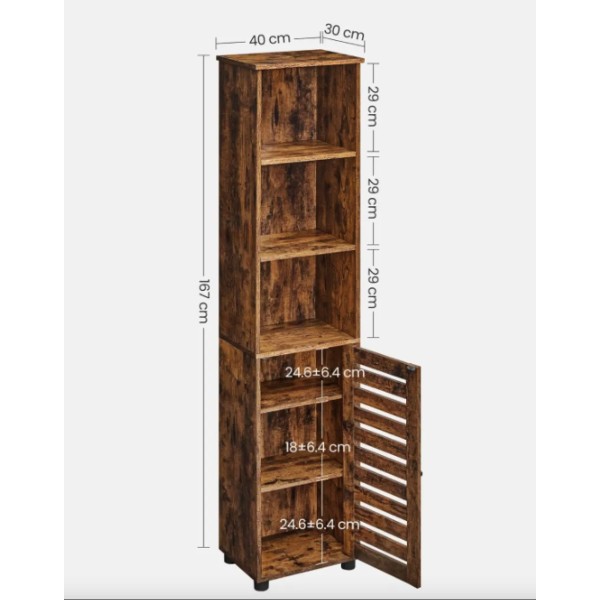 Пенал-шафа Leobert Vanessa для ванни підлогова в стилі Loft