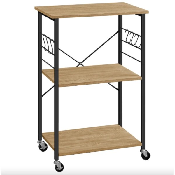 Стелаж Leobert Dash на колесах в стилі Loft натуральний