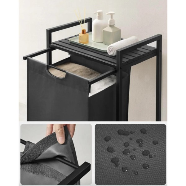 Кошик для білизни Leobert Napoli 65 л в стилі Loft сірий