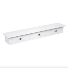 Полиця настінна Leobert Corner три шухляди біла