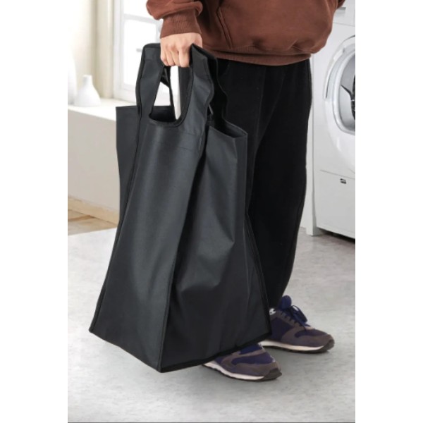 Кошик для білизни Costway Nordi 58 л в стилі Loft чорний