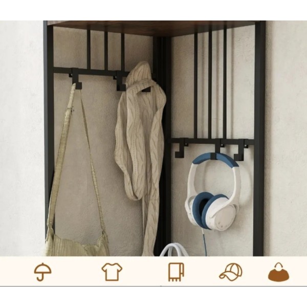 Вішалка для одягу Costway Richi кутова в стилі Loft