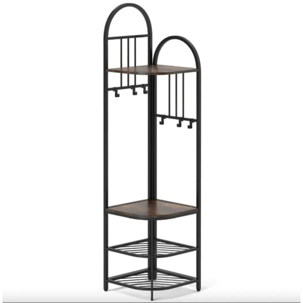 Вішалка для одягу Costway Richi кутова в стилі Loft