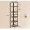 Етажерка Costway Signal кутова із металевим каркасом в стилі Loft