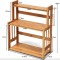 Полиця-органайзер Costway Bamboo кухонна стійка бамбук 3 полички