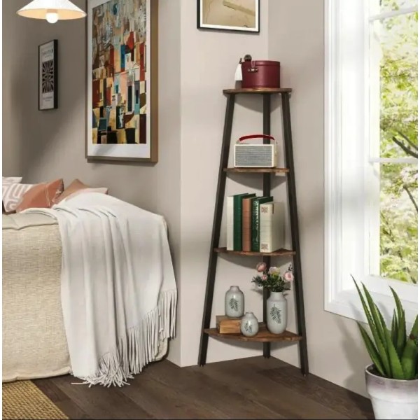 Етажерка Costway Leo кутова в стилі Loft