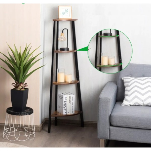 Етажерка Costway Leo кутова в стилі Loft
