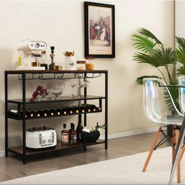 Стіл для кухні Costway Alfred фуршетний в стилі Loft