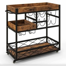 Барний візок Costway Mexico із кількома ярусами в стилі в стилі Loft