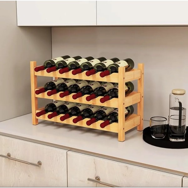 Винна стійка Costway Wenko настільна на 18 пляшок
