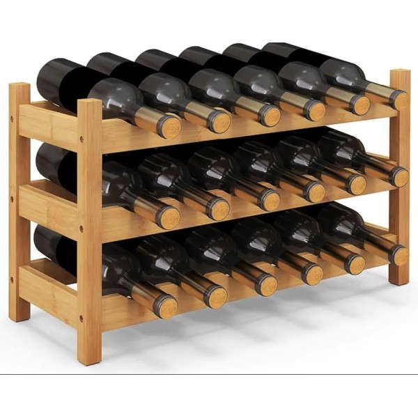 Винна стійка Costway Wenko настільна на 18 пляшок