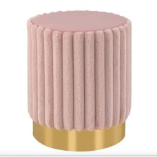 Пуф Costway Rosa велюровий на металевій основі