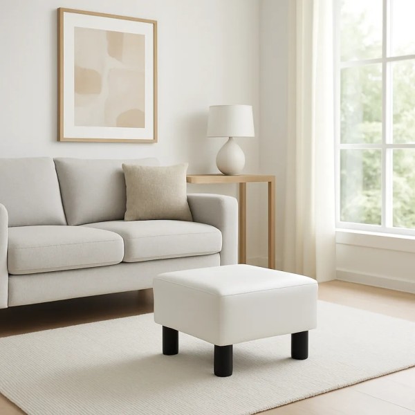 Пуф Costway Rosi екошкіра квадратний