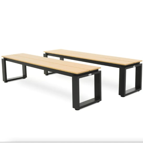 Садова лавка (на цвинтар) Di Volio Pisa 160 см 2 штуки бежева