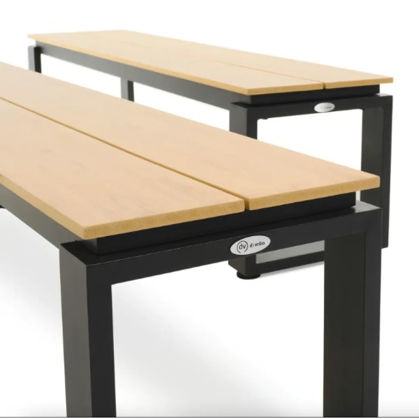 Садова лавка (на цвинтар) Di Volio Pisa 160 см 2 штуки бежева