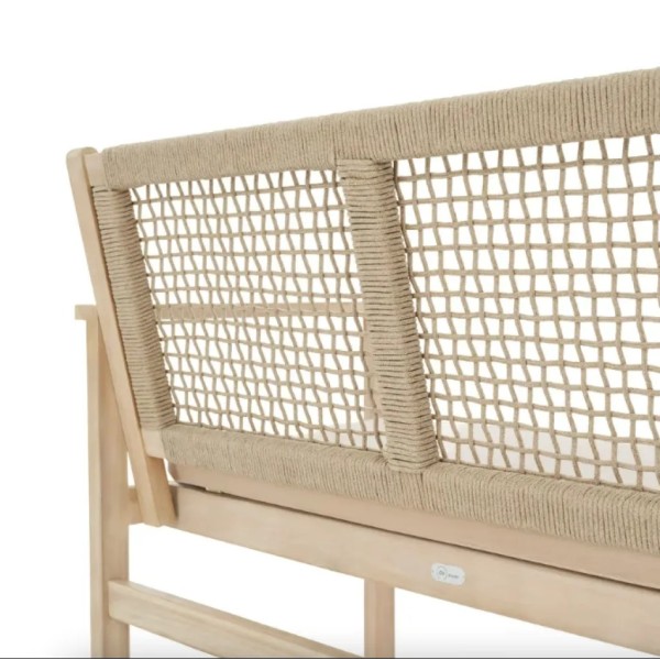 Садова лавка Di Volio Teracina з спинкою бежева