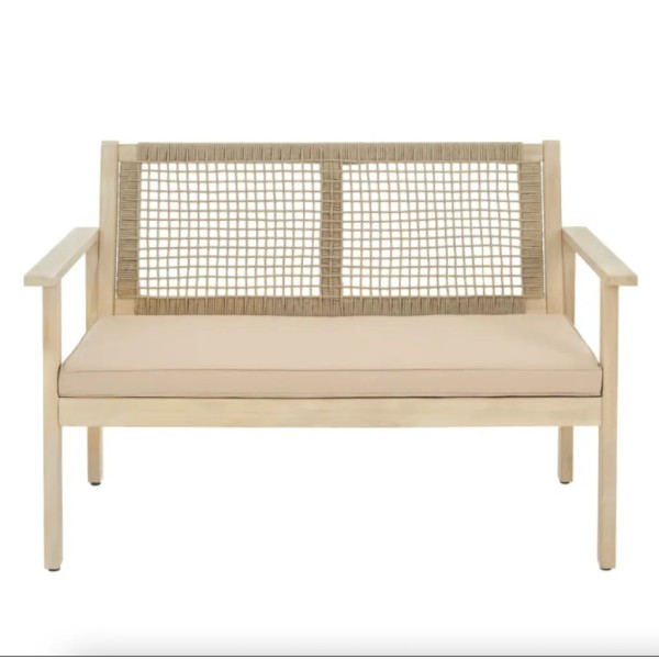 Садова лавка Di Volio Teracina з спинкою бежева