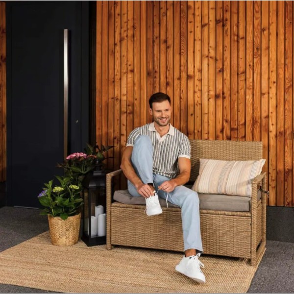 Садова лавка Di Volio Verbana з місцем для зберігання бежева