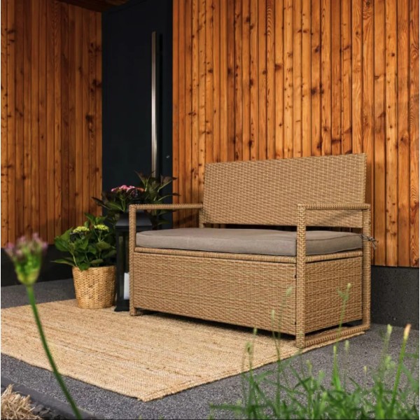 Садова лавка Di Volio Verbana з місцем для зберігання бежева