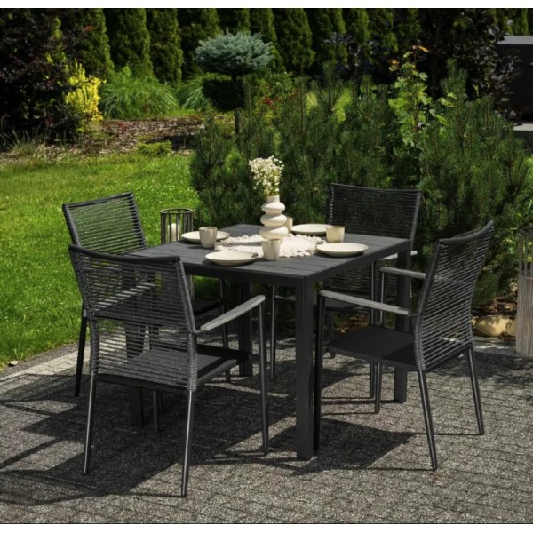 Стіл Di Volio Pesaro 90см сірий