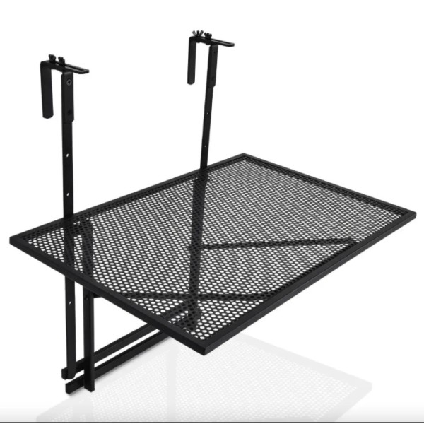 Підвісний столик Costway Mesa балконний чорний