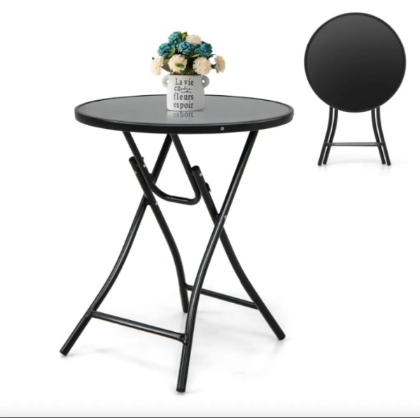 Стіл садовий Costway Mix складаний круглий