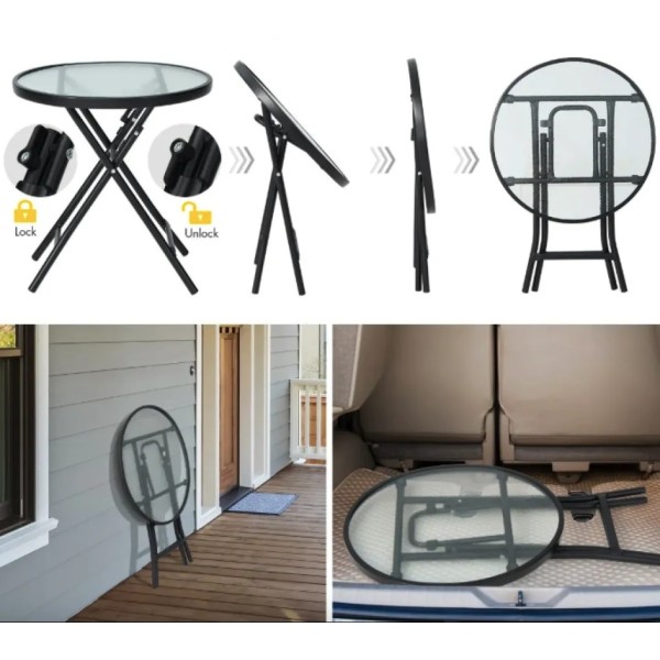 Садовий стіл Costway Sigma X-подібна конструкція