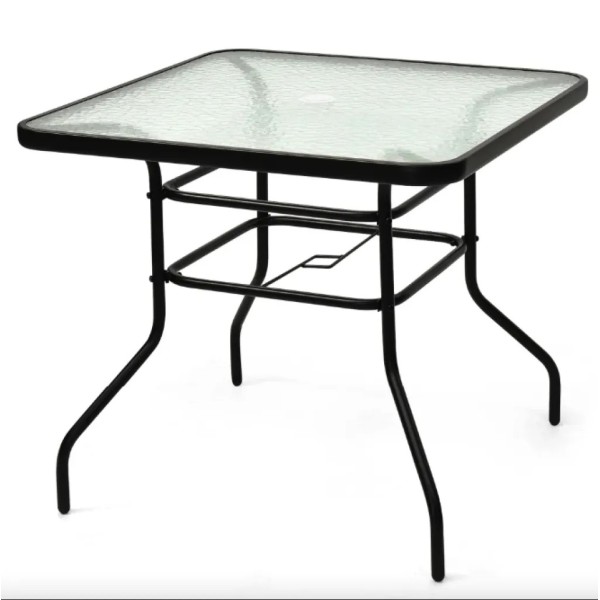 Садовий стіл Costway Jupiter скляний