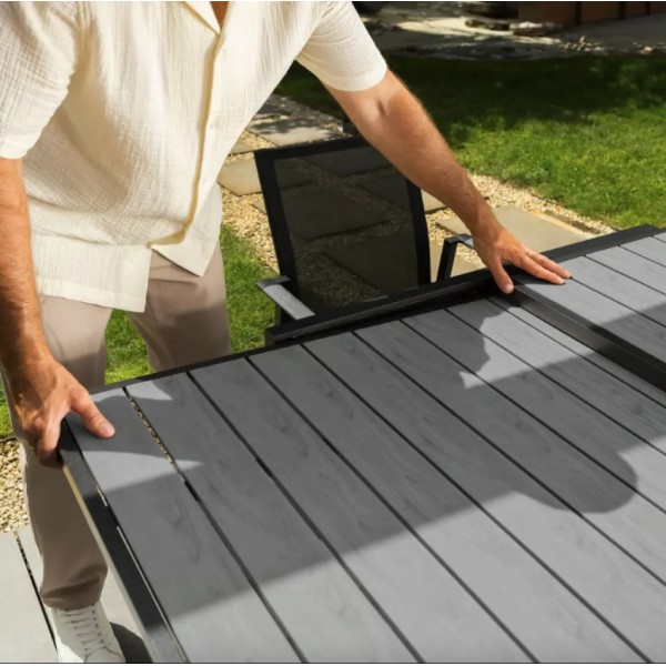 Стіл Di Volio Comlo розсувний сірий