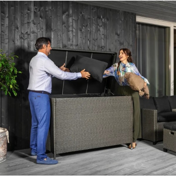 Скриня садова для зберігання Di Volio Varise 740 L сіра