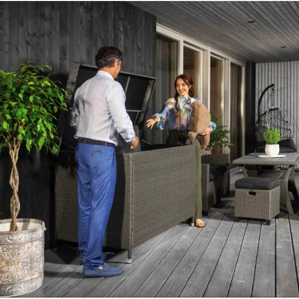 Скриня садова для зберігання Di Volio Varise 740 L сіра