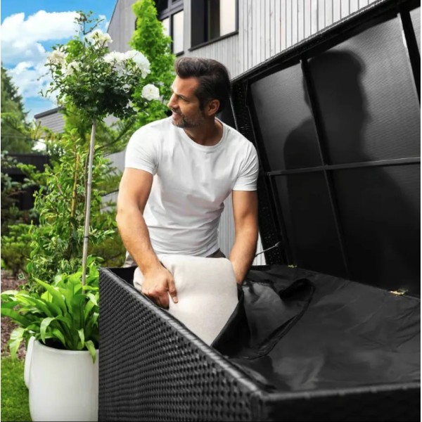 Скриня садова для зберігання Di Volio Varise 740 L чорна