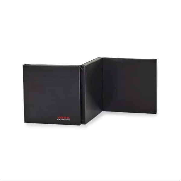 Мат гімнастичний твердий York Fitness 5см чорний
