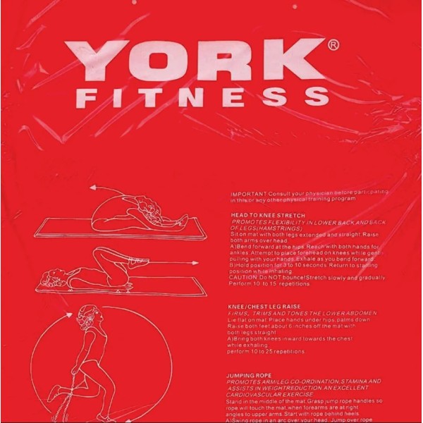 Килимок для вправ двосторонній York Fitness